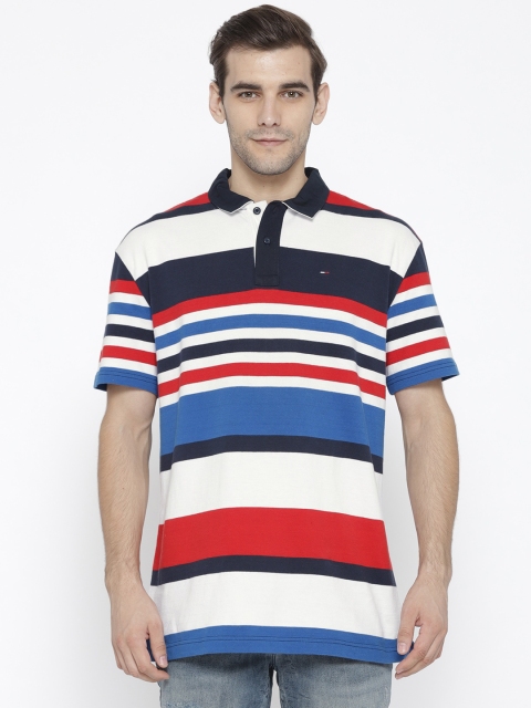 Tommy Hilfiger Men Navy & White Striped Oversized Fit Polo Collar T-shirt, Navy blue
Tommy Hilfiger Men Navy & White Striped Oversized Fit Polo Collar T-shirt, Navy blue