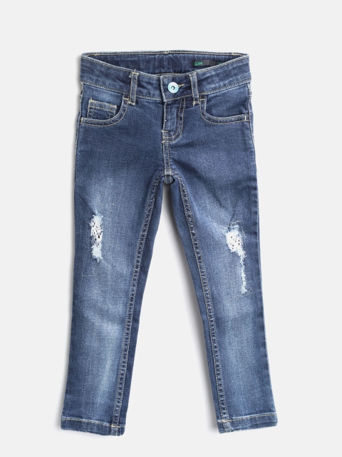 United Colors of Benetton Girls Blue Slim Fit Mid-Rise Low Distress Stretchable Jeans
United Colors of Benetton Girls Blue Slim Fit Mid-Rise Low Distress Stretchable Jeans