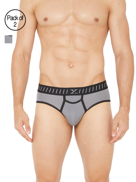 XYXX Men IntelliSoft Antimicrobial Micro Modal Pack of 2 Uno Briefs XYBRF2PCKN148, Grey
XYXX Men IntelliSoft Antimicrobial Micro Modal Pack of 2 Uno Briefs XYBRF2PCKN148, Grey