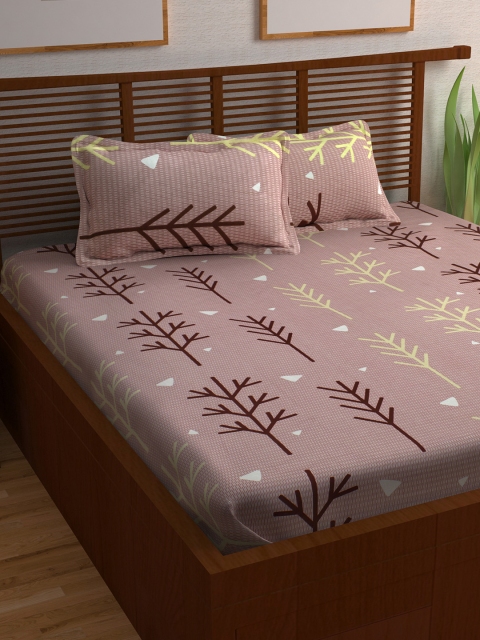 Story@home Unisex Peach-Coloured & Maroon 144 TC 1 Queen Bedsheet with 2 Pillow Covers
Story@home Unisex Peach-Coloured & Maroon 144 TC 1 Queen Bedsheet with 2 Pillow Covers