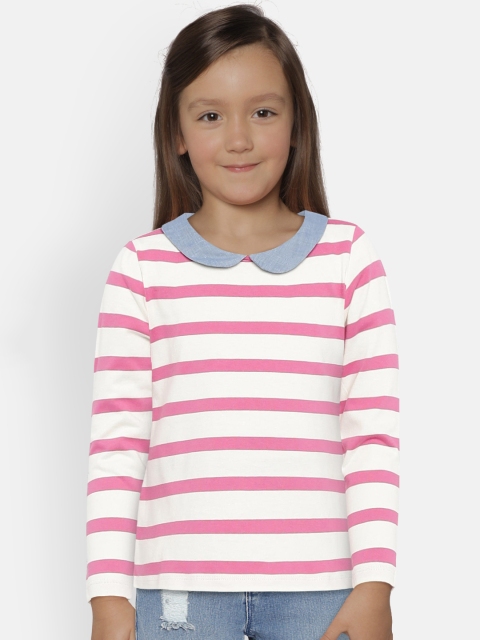GAP Baby Girls' Peter Pan Collar Top, Pink
