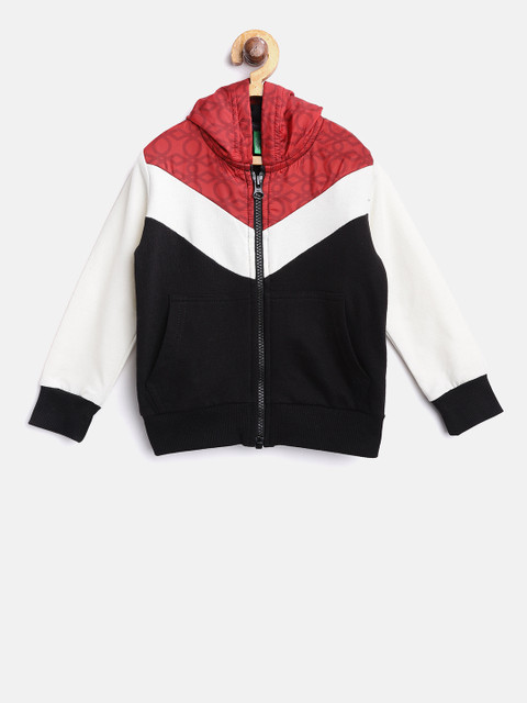 United Colors of Benetton Boys Black & Off-White Colourblocked Hooded Sweatshirt
United Colors of Benetton Boys Black & Off-White Colourblocked Hooded Sweatshirt