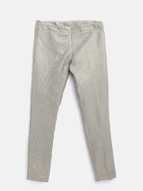 United Colors of Benetton Girls Beige & Olive Green Regular Fit Jacquard Design Trousers, Gold
United Colors of Benetton Girls Beige & Olive Green Regular Fit Jacquard Design Trousers, Gold