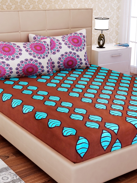 SEJ by Nisha Gupta Brown Ethnic Motif Flat 210 TC Cotton Double Bedsheet 2 Pillow Covers
SEJ by Nisha Gupta Brown Ethnic Motif Flat 210 TC Cotton Double Bedsheet 2 Pillow Covers