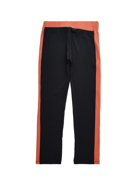 Ajile by Pantaloons Girls Black & Coral Track Pants