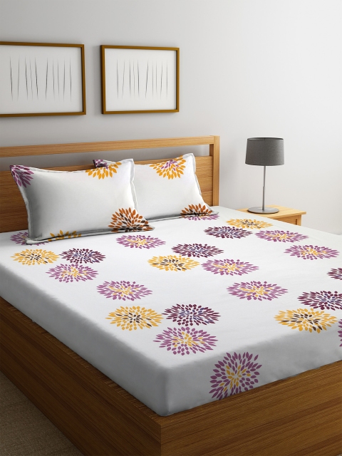 Home Sizzler Purple Floral Flat 180 TC Cotton 1 Queen Bedsheet with 2 Pillow Covers
Home Sizzler Purple Floral Flat 180 TC Cotton 1 Queen Bedsheet with 2 Pillow Covers