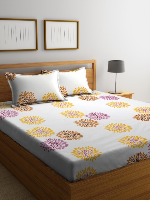 Home Sizzler Yellow & White Ethnic Motifs Flat 180 TC Cotton 1 Queen Bedsheet with 2 Pillow Covers
Home Sizzler Yellow & White Ethnic Motifs Flat 180 TC Cotton 1 Queen Bedsheet with 2 Pillow Covers