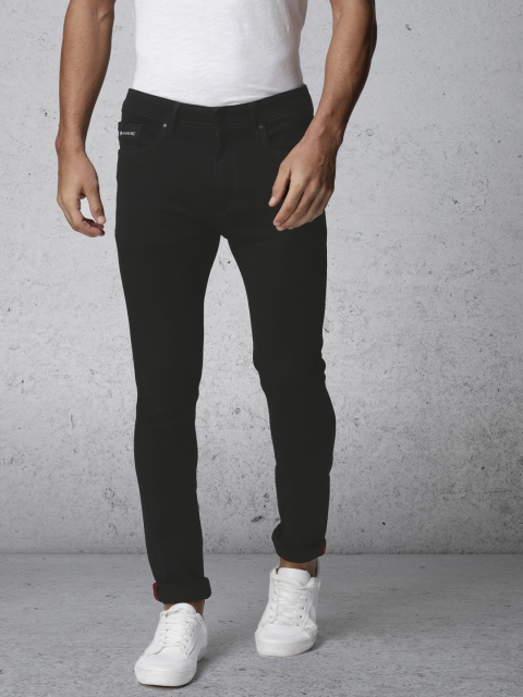 Ecko Unltd Men Black Skinny Fit Mid-Rise Jeans