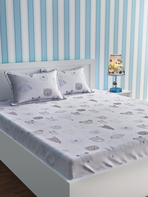 URBAN DREAM Grey Cartoon Characters Flat 210 TC Cotton 1 Queen Bedsheet with 2 Pillow Covers
URBAN DREAM Grey Cartoon Characters Flat 210 TC Cotton 1 Queen Bedsheet with 2 Pillow Covers