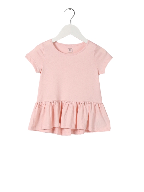 GAP Toddler Girl Pink Knit Peplum Top