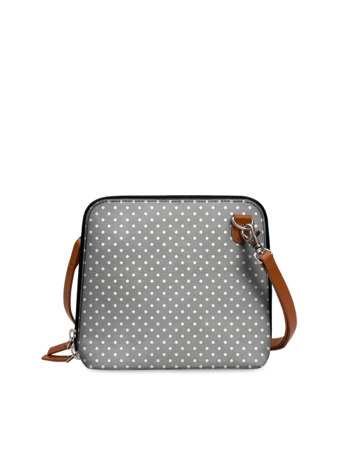 DailyObjects Grey Printed Sling Bag