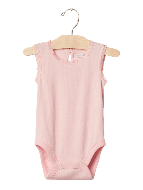 GAP Pink Baby Crochet-Trim Ribbed Bodysuit
GAP Pink Baby Crochet-Trim Ribbed Bodysuit