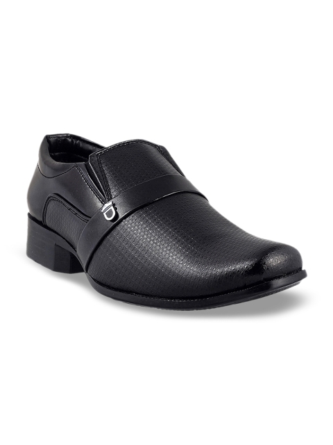 Mochi Boys Black Slip-On Sneakers