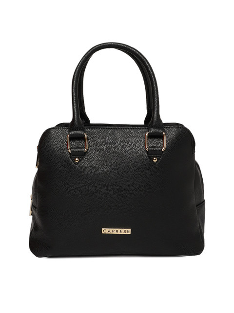 Caprese Black Solid Handheld Bag 
Caprese Black Solid Handheld Bag