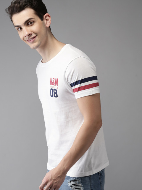 HERE&NOW Men White Printed Round Neck T-shirt
HERE&NOW Men White Printed Round Neck T-shirt