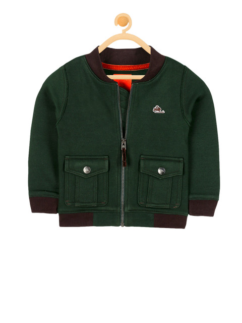 Cherry Crumble Kids Green Solid Bomber
Cherry Crumble Kids Green Solid Bomber