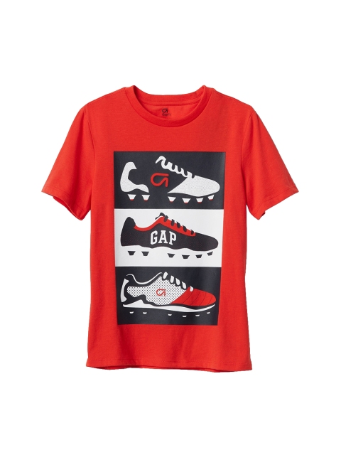 GAP Boys Red Graphic T-Shirt