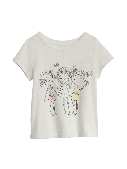 GAP White Toddler Girl Graphic T-shirt
