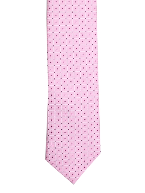 Van Heusen Pink Woven Design Broad Tie