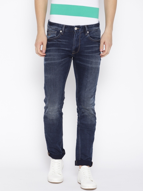 Pepe Jeans Men Navy Vapour Slim Fit Low-Rise Clean Look Stretchable Jeans, Navy blue
Pepe Jeans Men Navy Vapour Slim Fit Low-Rise Clean Look Stretchable Jeans, Navy blue