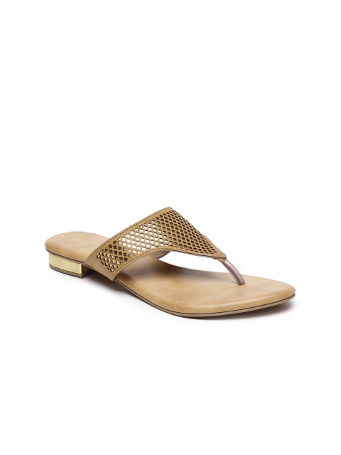 Inc 5 Bronze Open Toe Heels