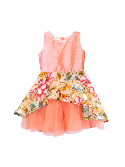LilPicks Girls Peach-Coloured Printed Fit and Flare Dress
LilPicks Girls Peach-Coloured Printed Fit and Flare Dress