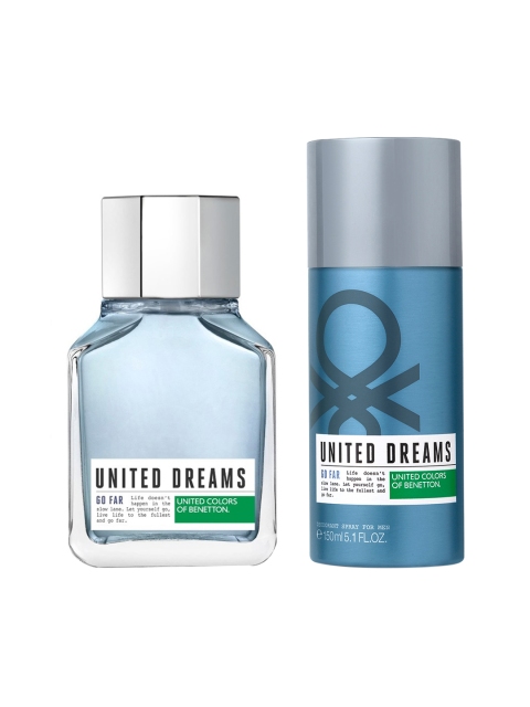 UNITED COLORS OF BENETTON Men United Dreams Go Far Eau de Toilette & Deodorant Spray, Blue
UNITED COLORS OF BENETTON Men United Dreams Go Far Eau de Toilette & Deodorant Spray, Blue