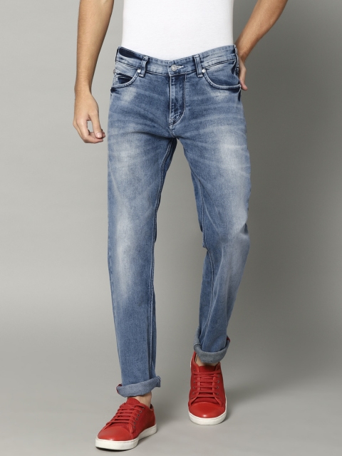 French Connection Men Blue Slim Fit Mid-Rise Jeans