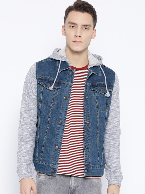 Aeropostale Men Blue Solid Hooded Denim Jacket
Aeropostale Men Blue Solid Hooded Denim Jacket