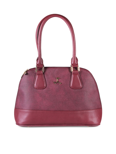 Mochi Maroon Solid Shoulder Bag