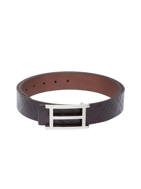 Carlton London Men Brown Textured Belt