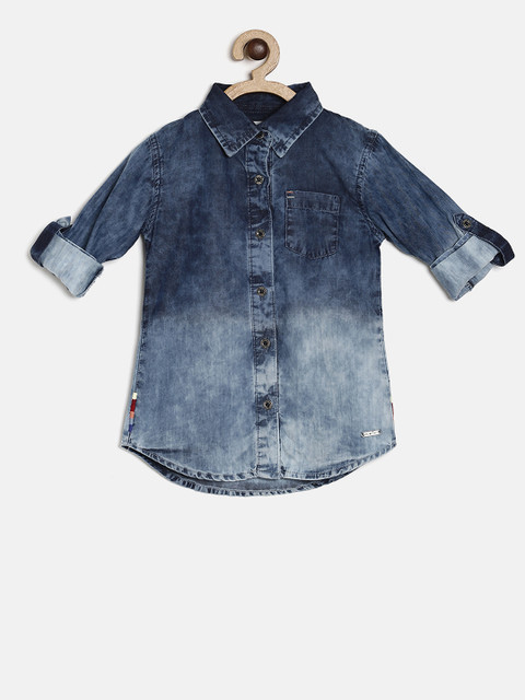 Gini and Jony Girls Blue Regular Fit Dyed Denim Casual Shirt
Gini and Jony Girls Blue Regular Fit Dyed Denim Casual Shirt