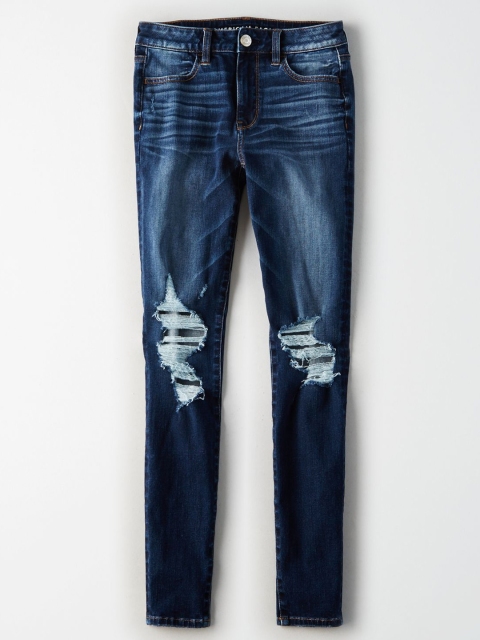 AMERICAN EAGLE OUTFITTERS Women Navy Blue Regular Fit Mid-Rise Mildly Distressed Stretchable Jeans
AMERICAN EAGLE OUTFITTERS Women Navy Blue Regular Fit Mid-Rise Mildly Distressed Stretchable Jeans