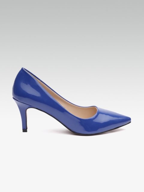 ELLE Women Blue Solid Pumps