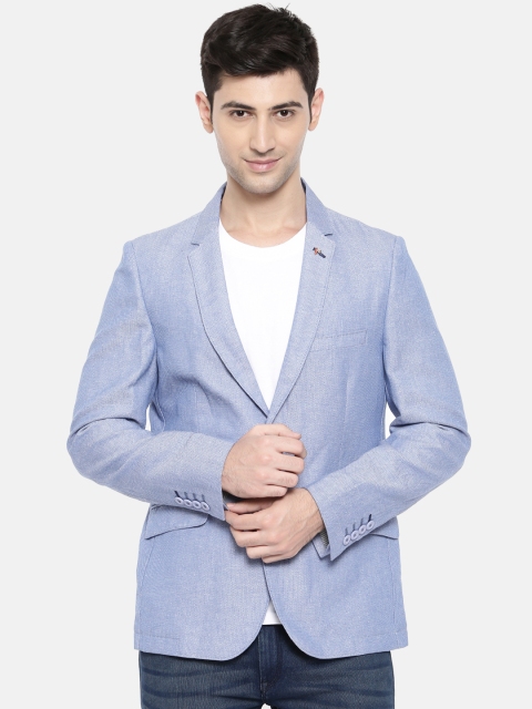 The Indian Garage Co Men Blue Self Design Casual Regular Fit Casual Single-Breasted Blazer
The Indian Garage Co Men Blue Self Design Casual Regular Fit Casual Single-Breasted Blazer