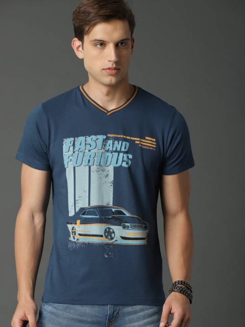 Roadster Fast and Furious Men Blue Fast and Furious Collection Printed V-Neck T-shirt
Roadster Fast and Furious Men Blue Fast and Furious Collection Printed V-Neck T-shirt