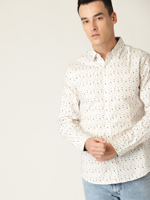 United Colors of Benetton Men Off-White & Mustard Yellow Slim Fit Printed Casual Shirt
United Colors of Benetton Men Off-White & Mustard Yellow Slim Fit Printed Casual Shirt