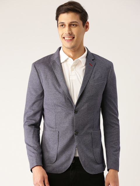 United Colors of Benetton Men Navy Blue Self-Design Single-Breasted Knitted Casual Blazer
United Colors of Benetton Men Navy Blue Self-Design Single-Breasted Knitted Casual Blazer