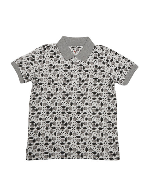 Allen Solly Junior Boys Grey Black Printed Polo Collar Pure Cotton T-shirt
Allen Solly Junior Boys Grey Black Printed Polo Collar Pure Cotton T-shirt
