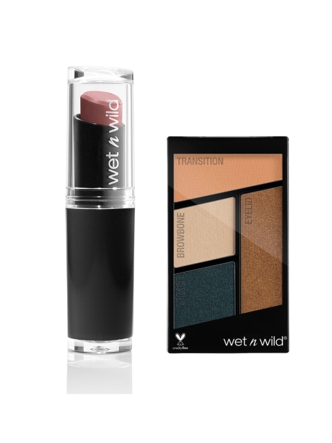Wet n Wild Sustainable Hooked On Vinyl Color Icon Eyeshadow Quads & Bare It All E902C Lipstick, Beige
Wet n Wild Sustainable Hooked On Vinyl Color Icon Eyeshadow Quads & Bare It All E902C Lipstick, Beige