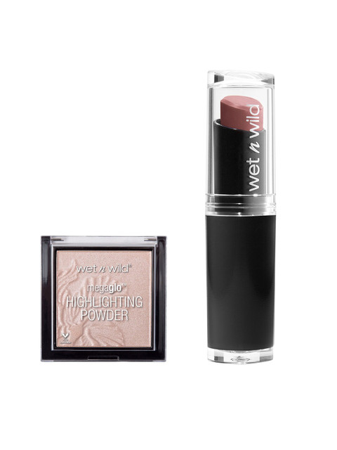 Wet n Wild Sustainable Set of MegaLast Lip Color & MegaGlo Highlighting Powder, Pink
Wet n Wild Sustainable Set of MegaLast Lip Color & MegaGlo Highlighting Powder, Pink