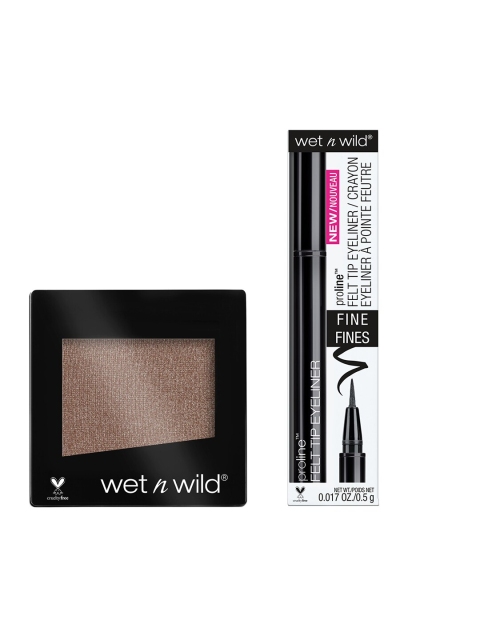 Wet n Wild Sustainable Set Of Color Icon Nutty Single Eyeshadow & ProLine Felt Tip Eyeliner, Black
Wet n Wild Sustainable Set Of Color Icon Nutty Single Eyeshadow & ProLine Felt Tip Eyeliner, Black