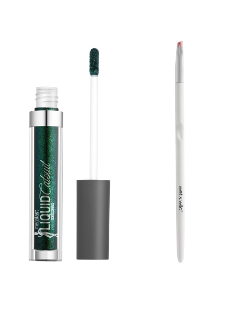 Wet n Wild Sustainable Set Of Liquid Catsuit Metallic Eyeshadow & Angled Liner Makeup Brush, Green
Wet n Wild Sustainable Set Of Liquid Catsuit Metallic Eyeshadow & Angled Liner Makeup Brush, Green
