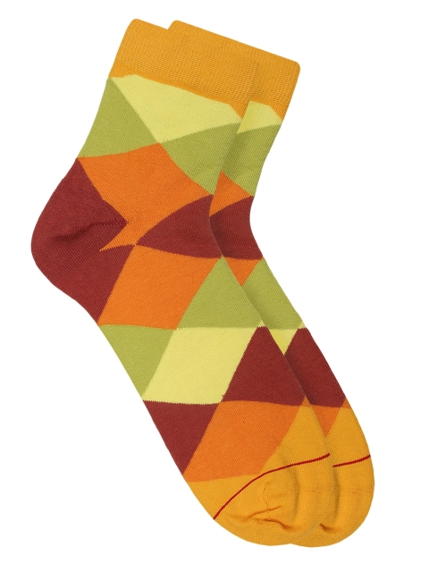 Soxytoes Men Multicoloured Checked Ankle-Length Socks, Multi