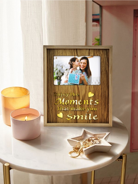 Archies Brown Wooden LED Wall Hanging