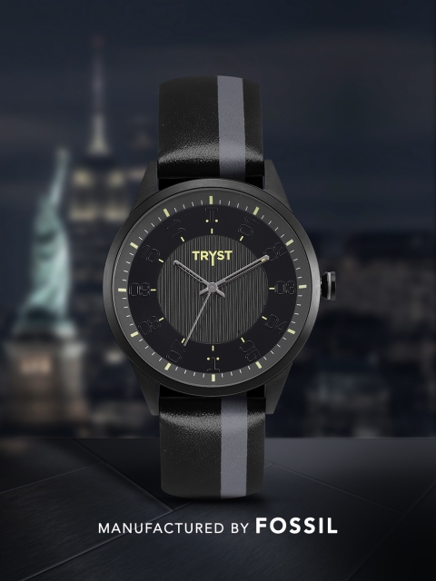 TRYST Manufactured & Serviced by Fossil Men Black Watch