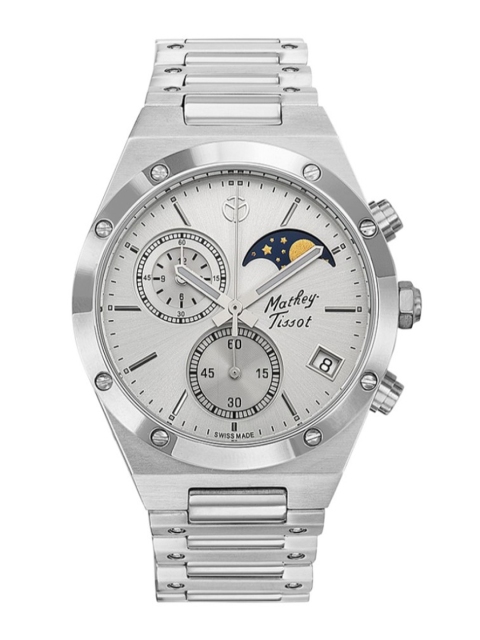 Mathey-Tissot Swiss Made Men Elisir Chronograph Silver Dial Limited Edition Watch H680CHAS
Mathey-Tissot Swiss Made Men Elisir Chronograph Silver Dial Limited Edition Watch H680CHAS