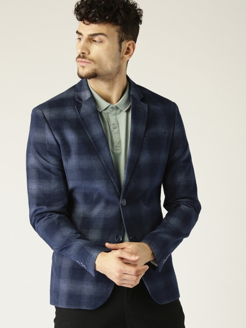 United Colors of Benetton Men Navy Checked Single-Breasted Corduroy Pure Cotton Blazer, Navy blue
United Colors of Benetton Men Navy Checked Single-Breasted Corduroy Pure Cotton Blazer, Navy blue