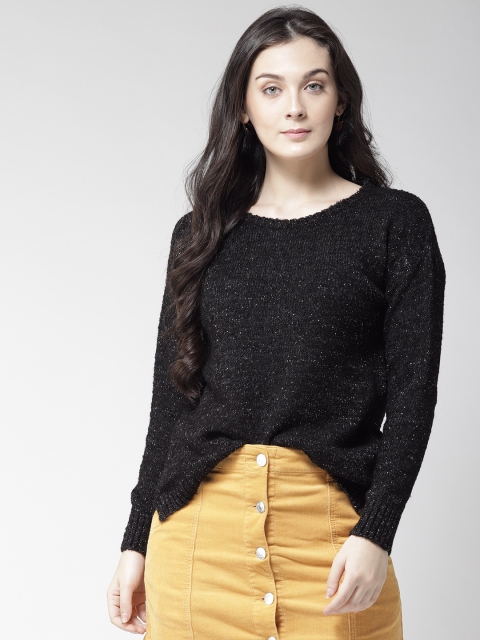 Species Women Black Solid Pullover
