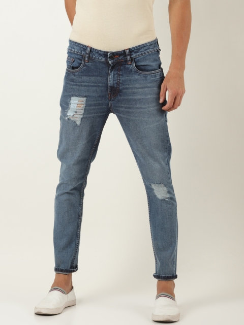 Blue Saint Men Blue Slim Fit Mid-Rise Jeans